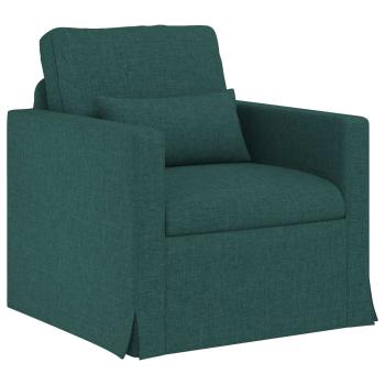 Sofa Set 2 stk. Dunkelgrün Stoff