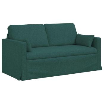 Sofa Set 2 stk. Dunkelgrün Stoff