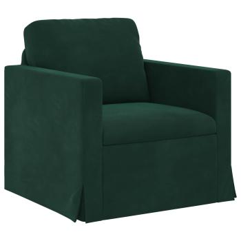 Sofa Set 2 stk. Dunkelgrün Samt