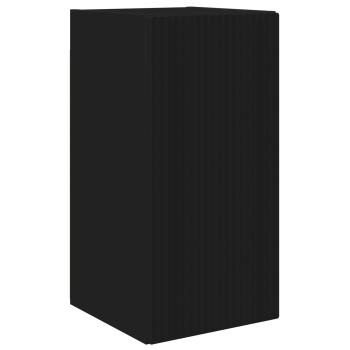 TV-Wandregal-Set 4 stk. Schwarz Holzwerkstoff