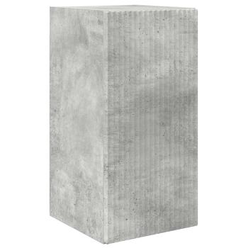 TV-Wandregal-Set 4 Stk. Beton Grau Holzwerkstoff