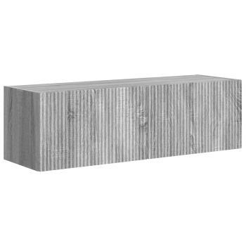 TV-Wandregal-Set 6 Stk. Graues Sonoma