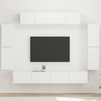ARDEBO.de - TV-Schränk 8 stk. Weiß
