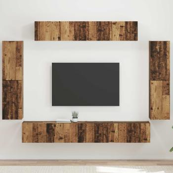 ARDEBO.de - TV-Schränk 8 Stk. Altholz