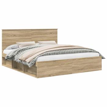 Bettrahmen Sonoma 200 x 200 cm Massives Kiefernholz