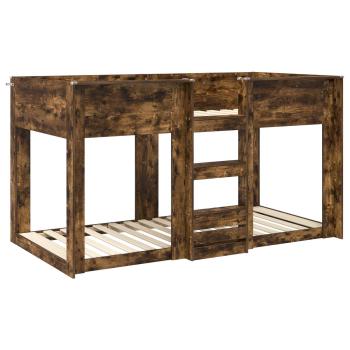 Etagenbett für Kinder Geräucherte Eiche 80 x 200 cm