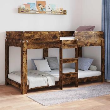 ARDEBO.de - Etagenbett für Kinder Räuchereiche 100 x 200 cm Holzwerkstoff