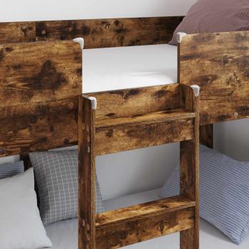 Etagenbett für Kinder Räuchereiche 100 x 200 cm Holzwerkstoff