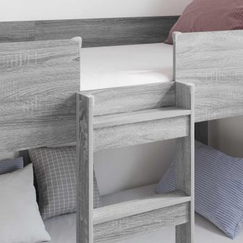 Etagenbett für Kinder Sonoma-Grau 100 x 200 cm Holzwerkstoff