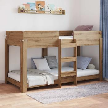 ARDEBO.de - Etagenbett für Kinder Artisan-Eiche 80 x 200 cm Holzwerkstoff