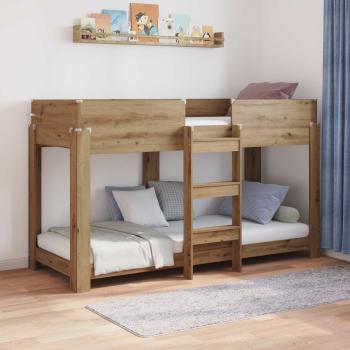 ARDEBO.de - Etagenbett für Kinder Artisan-Eiche 75 x 190 cm Holzwerkstoff