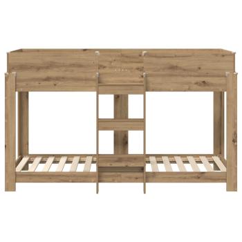 Etagenbett für Kinder Artisan-Eiche 75 x 190 cm Holzwerkstoff