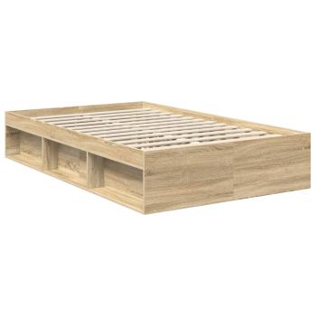 Bettrahmen Sonoma-Eiche 120 x 190 cm Massives Kiefernholz