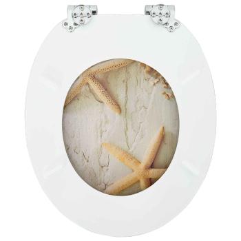 Soft-Close Toilettensitz 2 stk. Gelb und Weiß 44 x 38 cm
