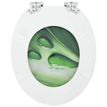 Soft-Close Toilettensitz 2 stk. Grüner Tropfen 44 x 38 cm