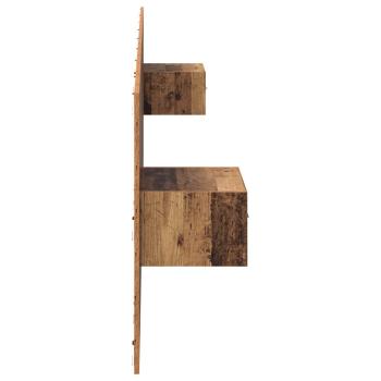 Kopfteil mit Schrank 3 Stk. Altholz Holzwerkstoff