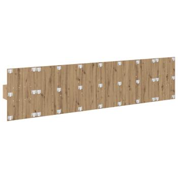 Kopfteil mit Schrank 3 Stk. Artisan-Eiche Holzwerkstoff
