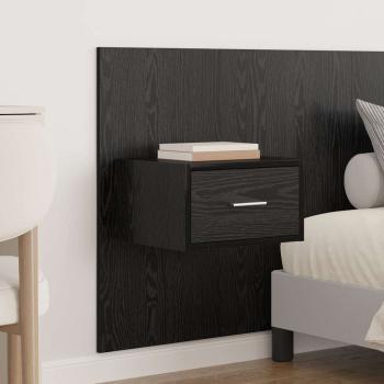 Kopfteil mit Schrank 3 Stk. Schwarz Eichen-Optik Holzwerkstoff