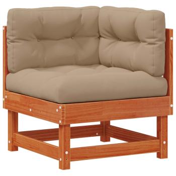 Garten-Lounge-Set 6 stk. Wachsbraun Massives Kiefernholz