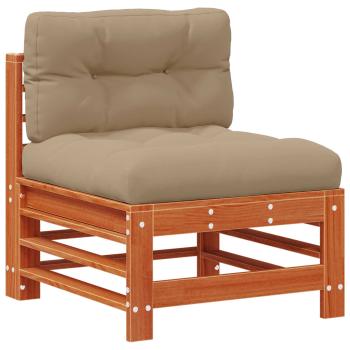Garten-Lounge-Set 6 stk. Wachsbraun Massives Kiefernholz