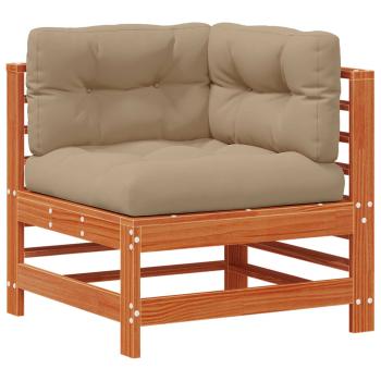 Garten-Lounge-Set 6 stk. Wachsbraun Massives Kiefernholz