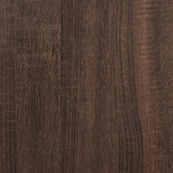 Stauraum Kopfteil mit LED Brauneiche Holzwerkstoff