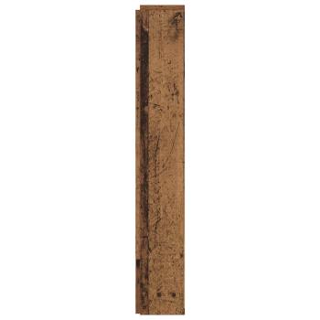 Stauraum Kopfteil mit LED Altholz Holzwerkstoff