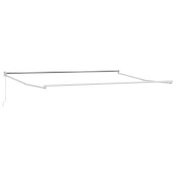 Ausziehbare Markise Braun 4 x 2 m 100% Polyester und Aluminium