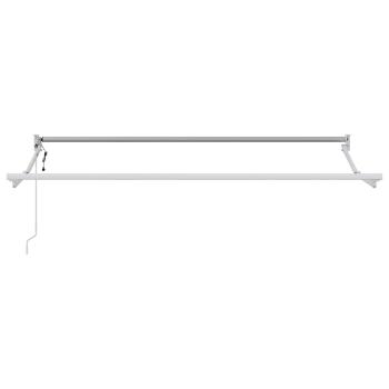 Ausziehbare Markise Bordeauxrot 3,5 x 2 m Polyester und Metall