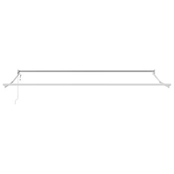 Ausziehbare Markise Braun 4 x 2 m Polyester und Metall