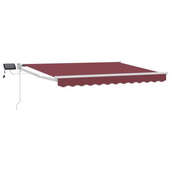 Manuelle Gelenkarmmarkise mit LEDs 3 x 2,5 m