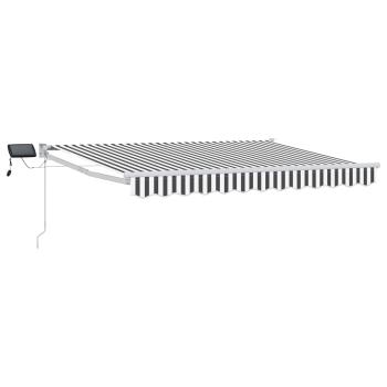 Manuelle Gelenkarmmarkise mit LEDs 3,5 x 2,5 m