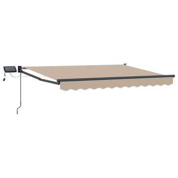 Manuelle Gelenkarmmarkise mit LEDs 3,5 x 2 m