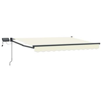 Manuelle Gelenkarmmarkise mit LEDs 3 x 2,5 m