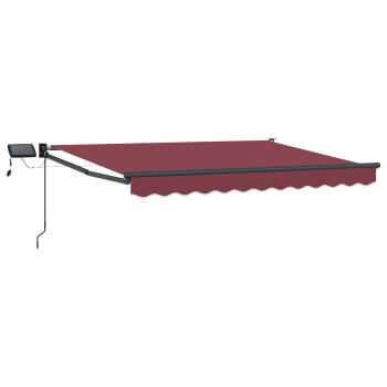 Manuelle Gelenkarmmarkise mit LEDs 3 x 2,5 m