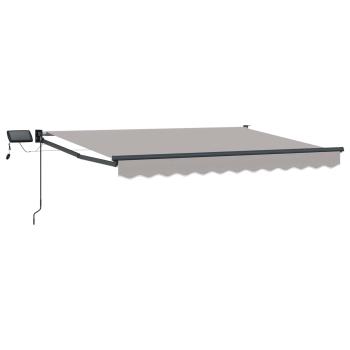Manuelle Gelenkarmmarkise mit LEDs 3 x 2,5 m