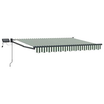 Manuelle Gelenkarmmarkise mit LEDs 3 x 2,5 m