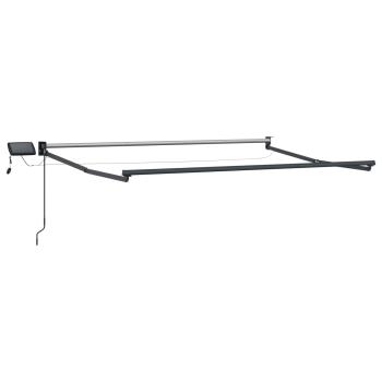 Manuelle Gelenkarmmarkise mit LEDs 3,5 x 2,5 m