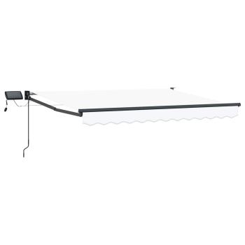 Manuelle Gelenkarmmarkise mit LEDs 3,5 x 2,5 m