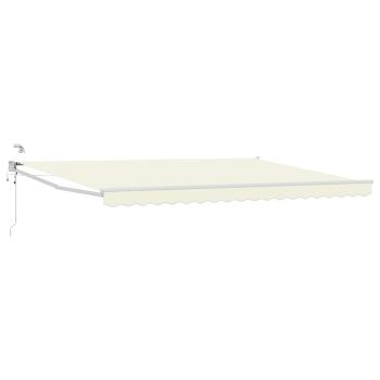 ARDEBO.de - Elektrische ausziehbare Markise Creme 4,5 × 3 m