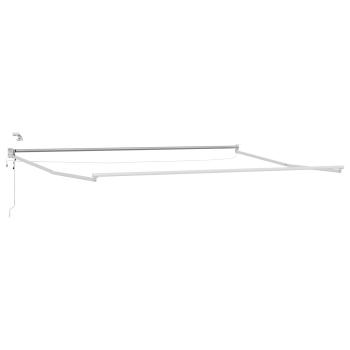 Elektrische ausziehbare Markise Orange und Braun 5 x 3 m