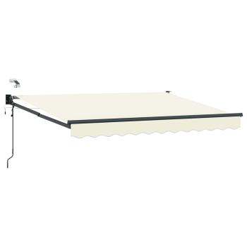 ARDEBO.de - Elektrische ausziehbare Markise Creme 3,5 x 2,5 m