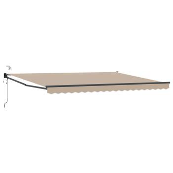 Elektrische ausziehbare Markise Beige 4 x 3 m