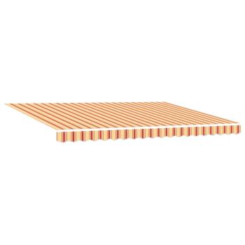 Elektrische ausziehbare Markise Gelb, Orange, Anthrazit 4 x 3 m