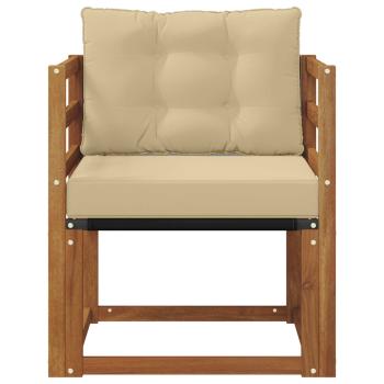 Outdoor-Sofa Massivholz Akazie Natur