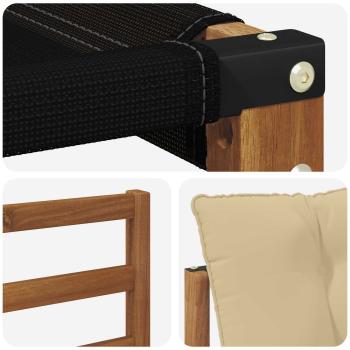 Outdoor-Sofa Massivholz Akazie Natur