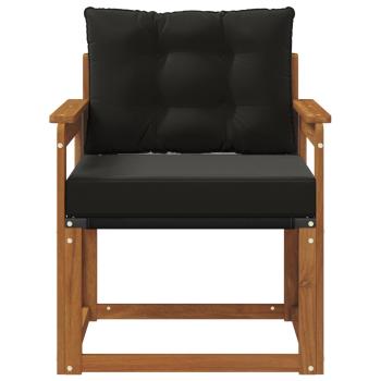 2 Stück Outdoor-Sofa Massivholz Akazie Natur