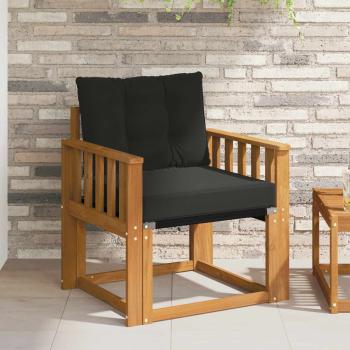 ARDEBO.de - Outdoor-Sofa Massives Akazienholz und Textilene Natur