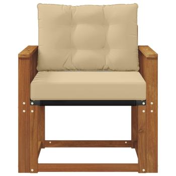 Outdoor-Sofa Massivholz Akazie Natur