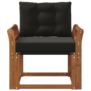 2 Stück Outdoor-Sofa Massivholz Akazie Natur